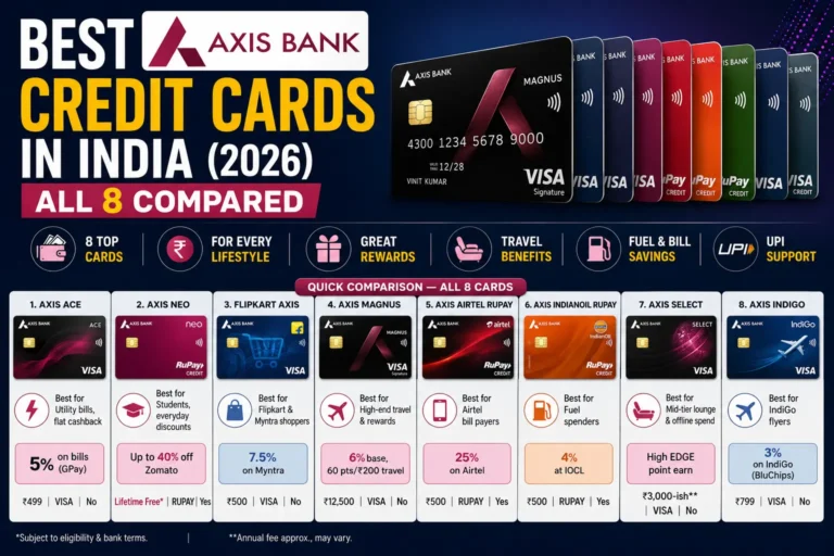 best Axis Bank credit cards India